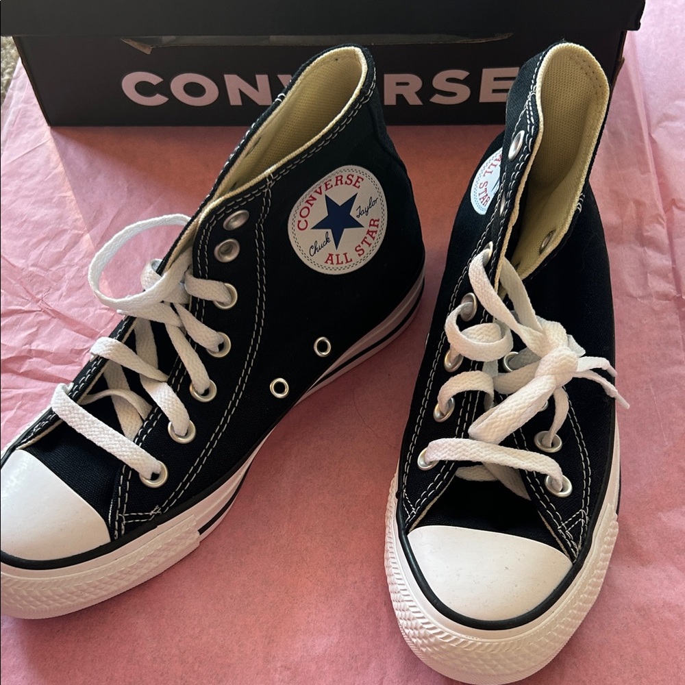 Converse Black and White High-Tops